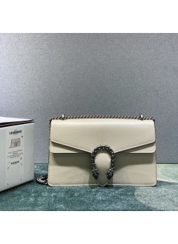 Wholesale Replica Gucci 400249 Dionysus GG Supreme Shoulder White Bag